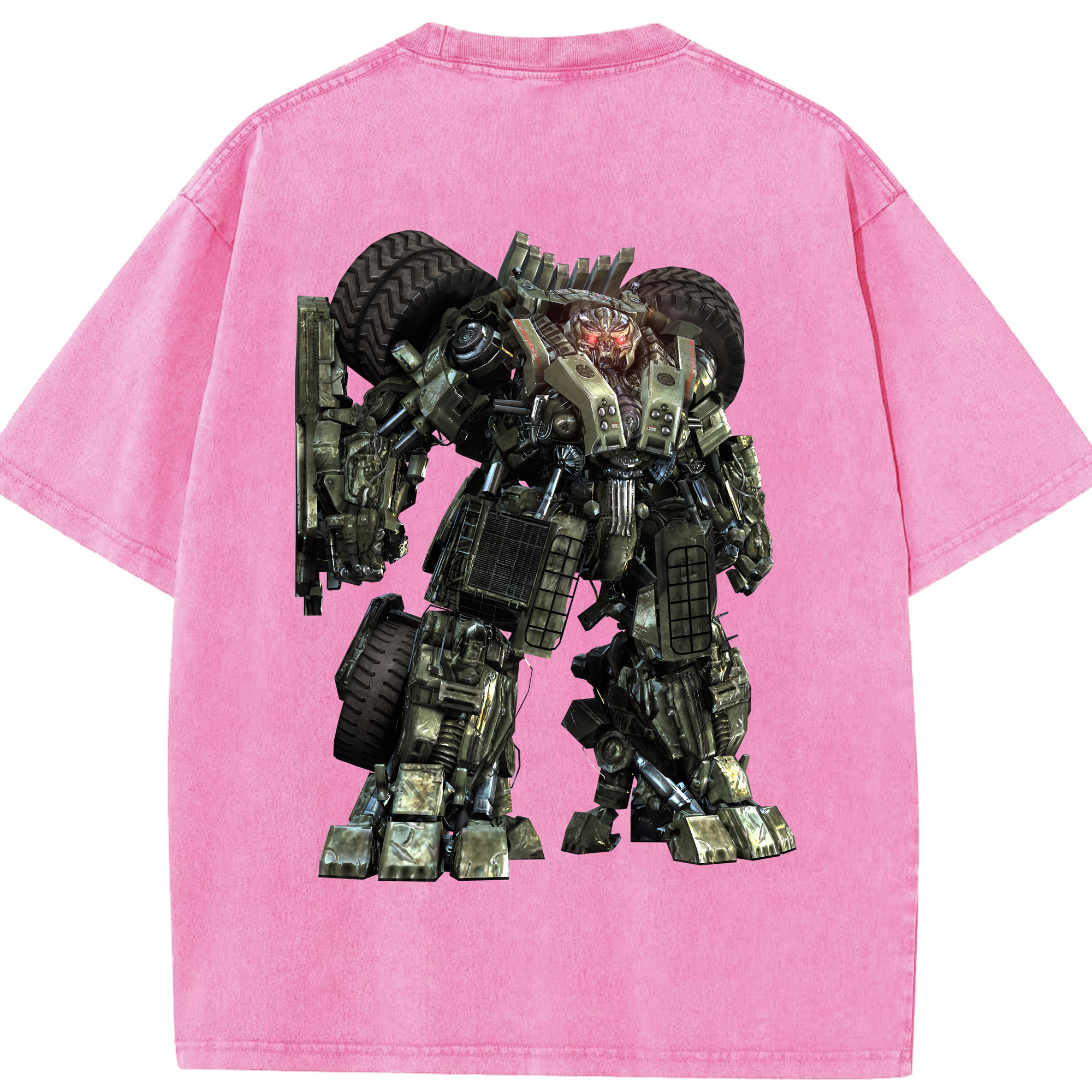 （画像用） Transformers トランスフォーマー 綿100% ヴィンテージ風 半袖Tシャツ（背面プリント）